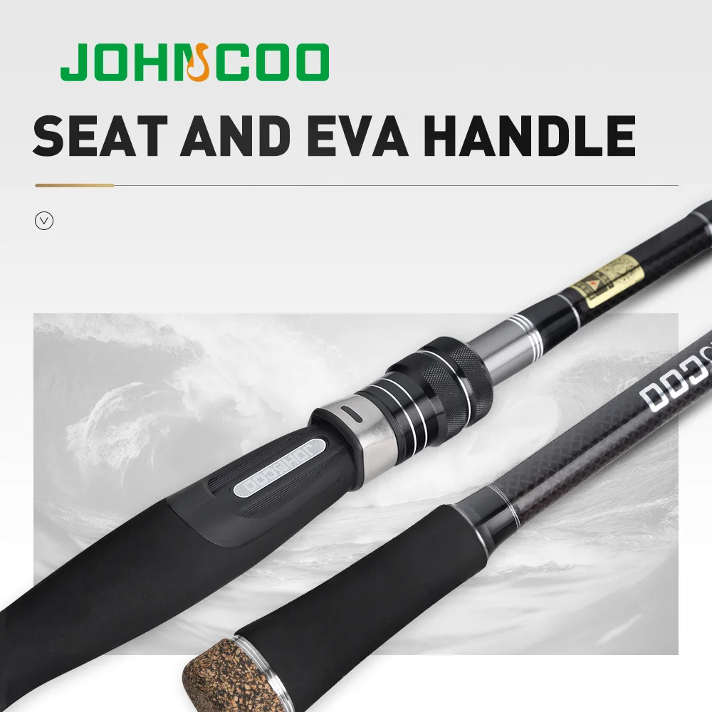 Caña de spinning JOHNCOO carbono – Lance largo para lubina costera - imagen 4