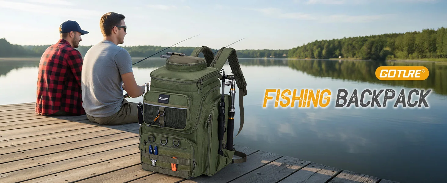 Mochila de pesca Goture vista frontal
