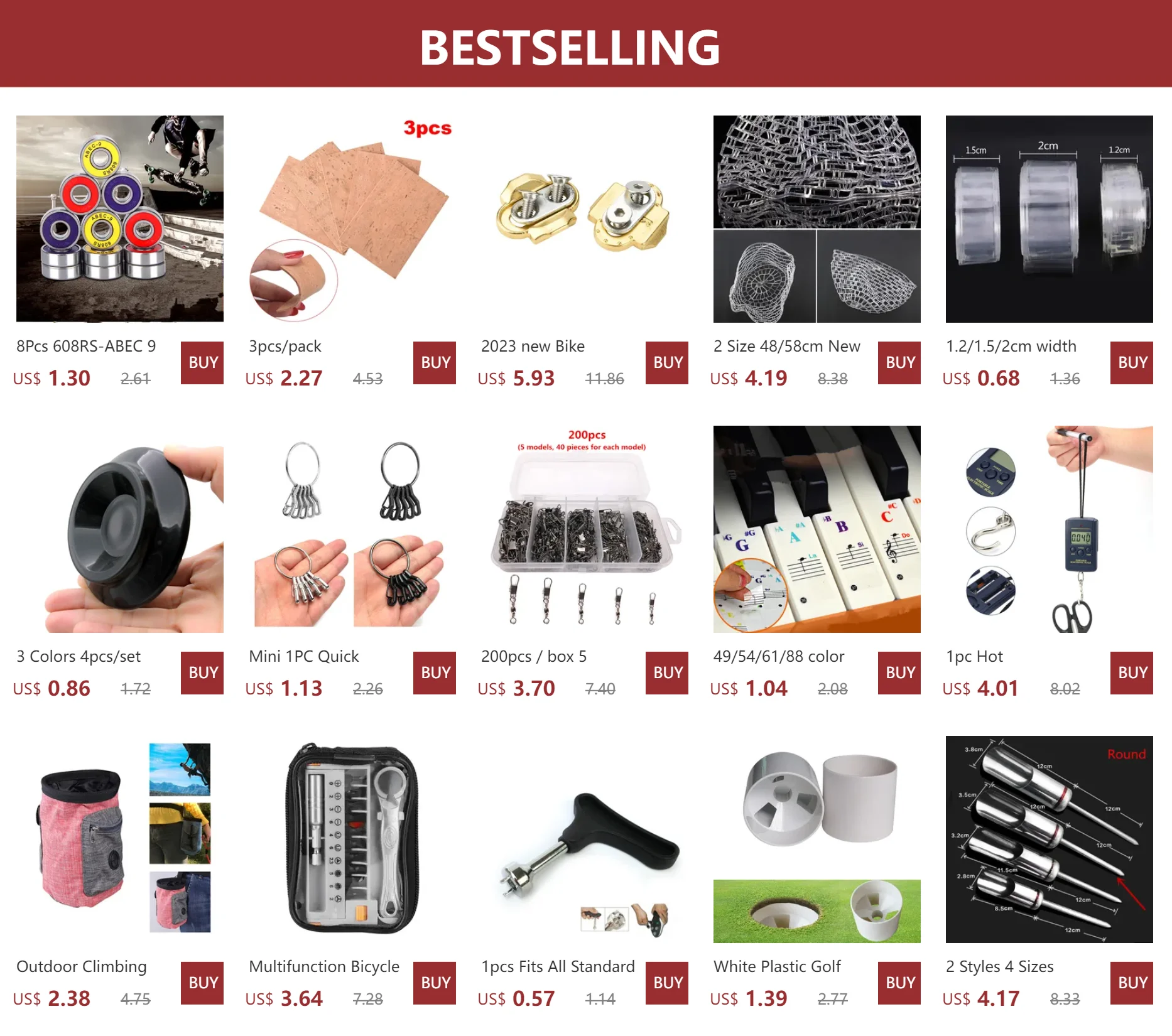 Kit de reparación de neumáticos de bicicleta con parches autoadhesivos y palancas