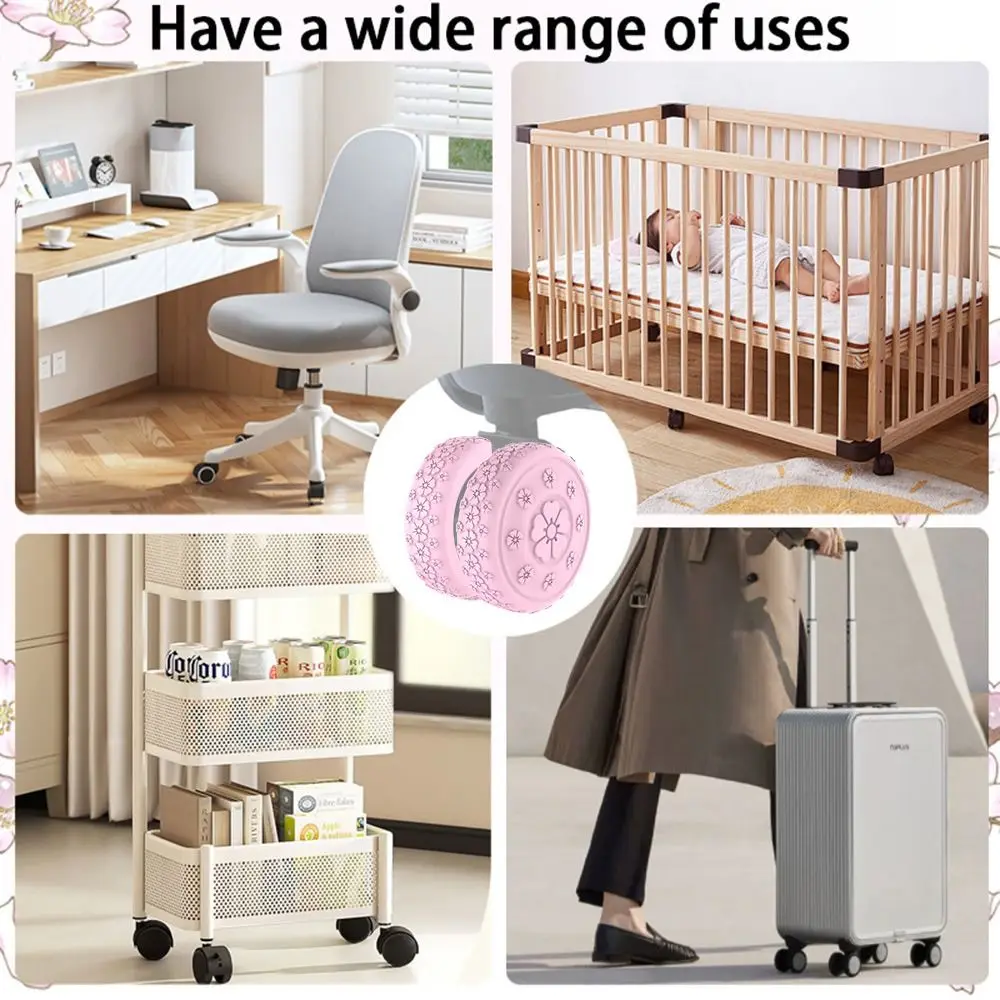 Conjunto de 8 protectores de ruedas de equipaje