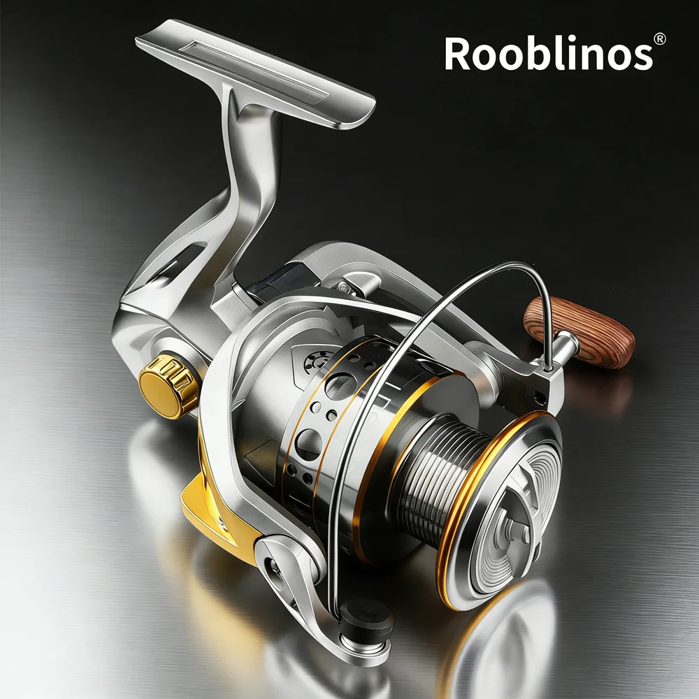Carrete giratorio Rooblinos LD bobina metálica para agua salada/dulce - imagen 3