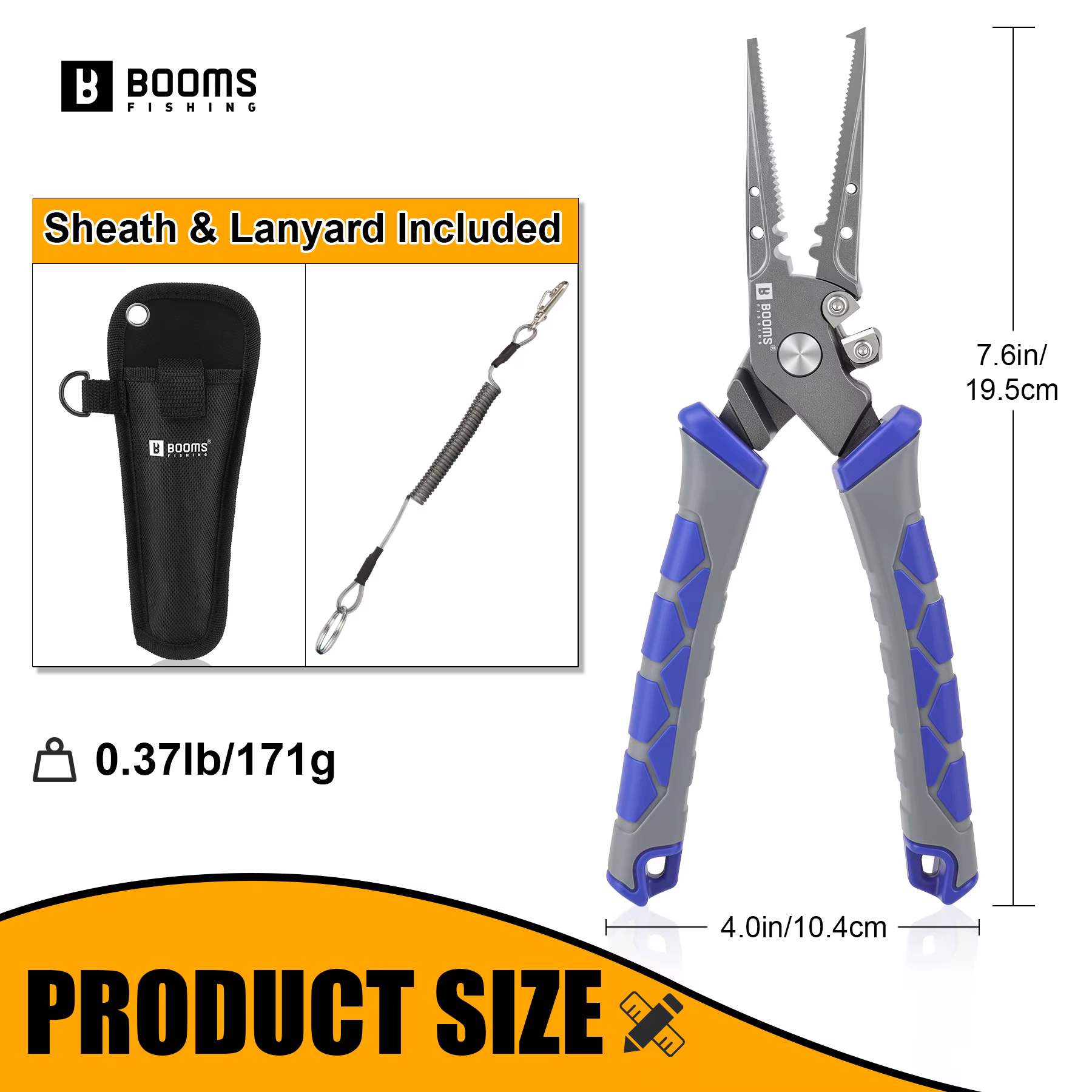 Alicates Booms Fishing XW15 – Extractor anzuelos, split ring y corta trenzado - imagen 5