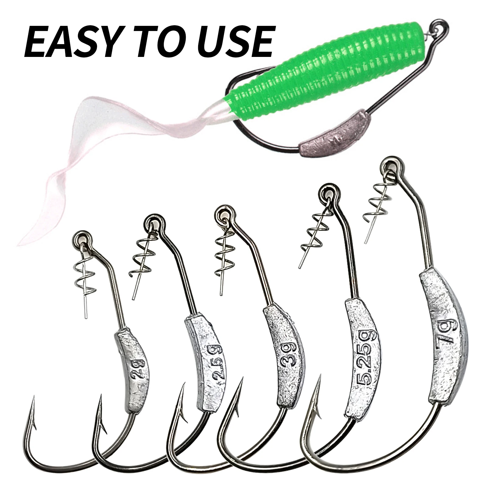 Anzuelos Jig Head con Center Pin – Para swimbait y vinilo - imagen 5