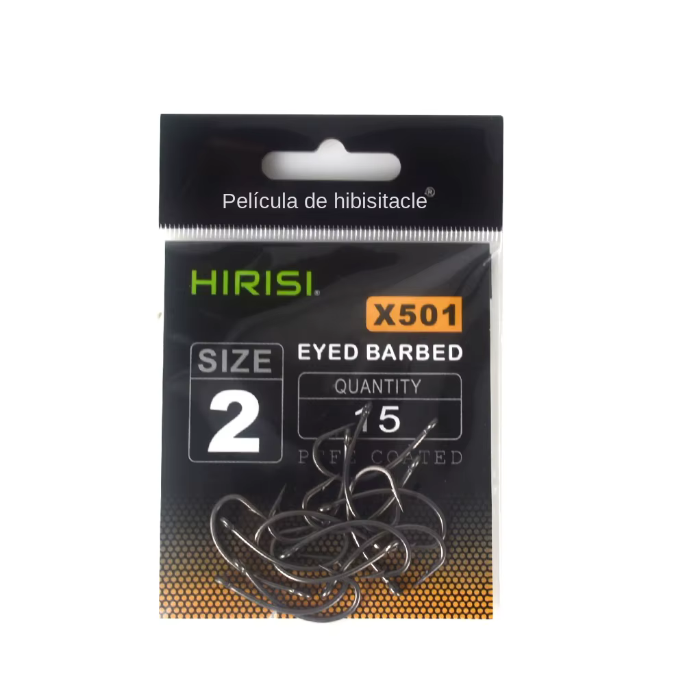 Anzuelo X501 de púas para carpa – Acero inoxidable PTFE alto carbono - imagen 3