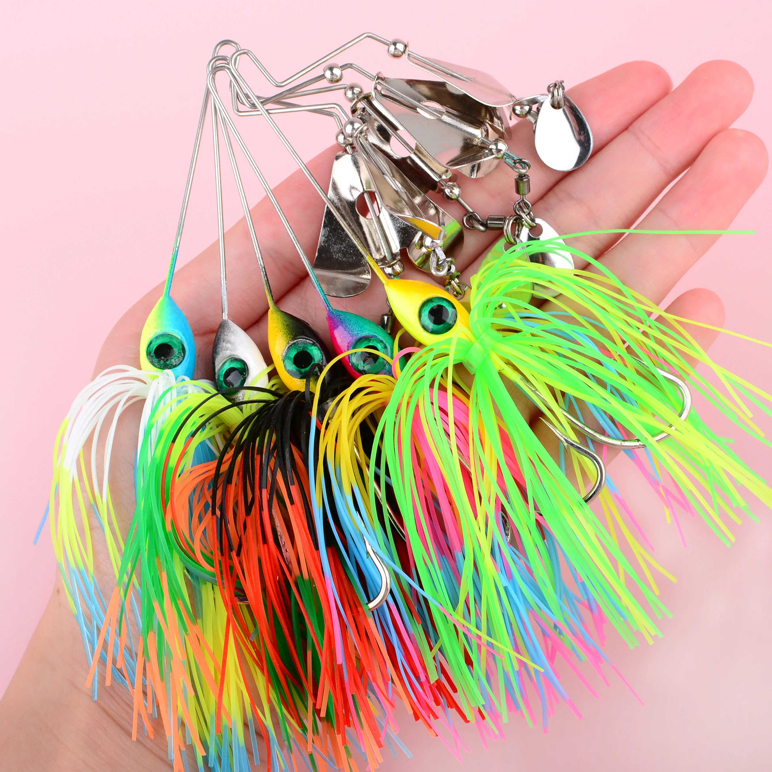 Chatter bait Blade Jig para lubina y lucio, con acción spinner - imagen 2
