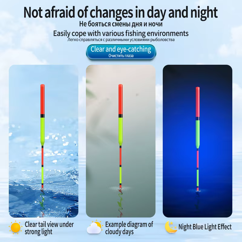 Flotadores Nano compuestos sensibles para pesca vertical en río y lago - imagen 5