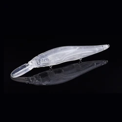 Hanlin Jerkbait ABS transparente – señuelo sin pintar
