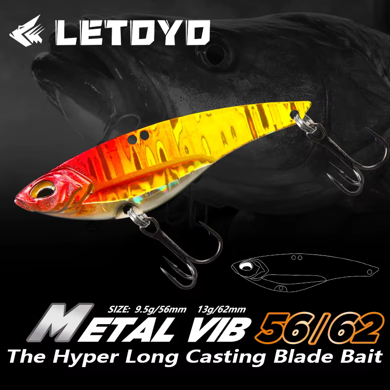 LETOYO Señuelo VIB Metálico 9.5g – Para Lucio, Perca y Lubina - imagen 5