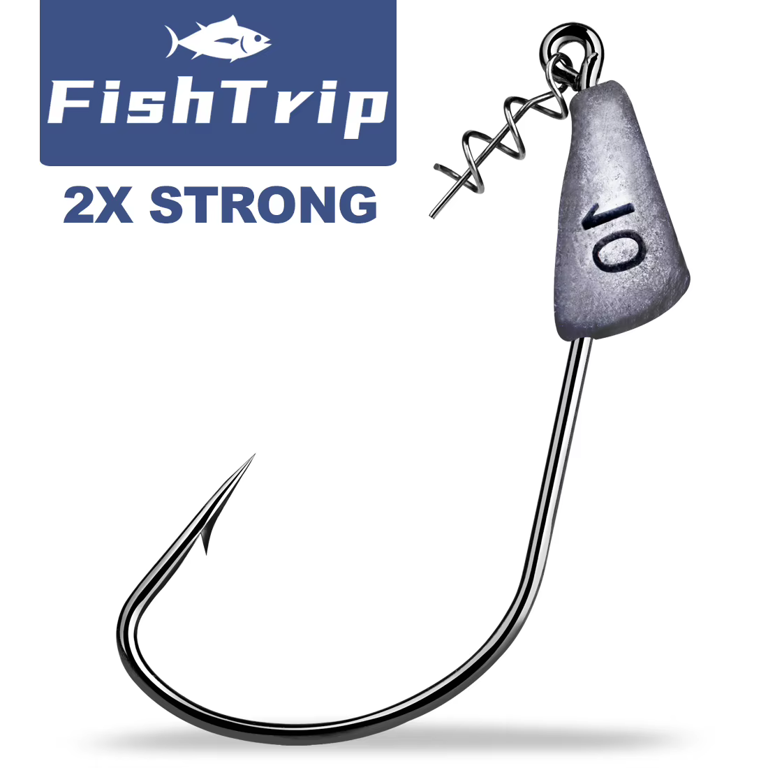 FishTrip Jig Head con Cierre de Resorte para Vinilos de Lubina - imagen 5
