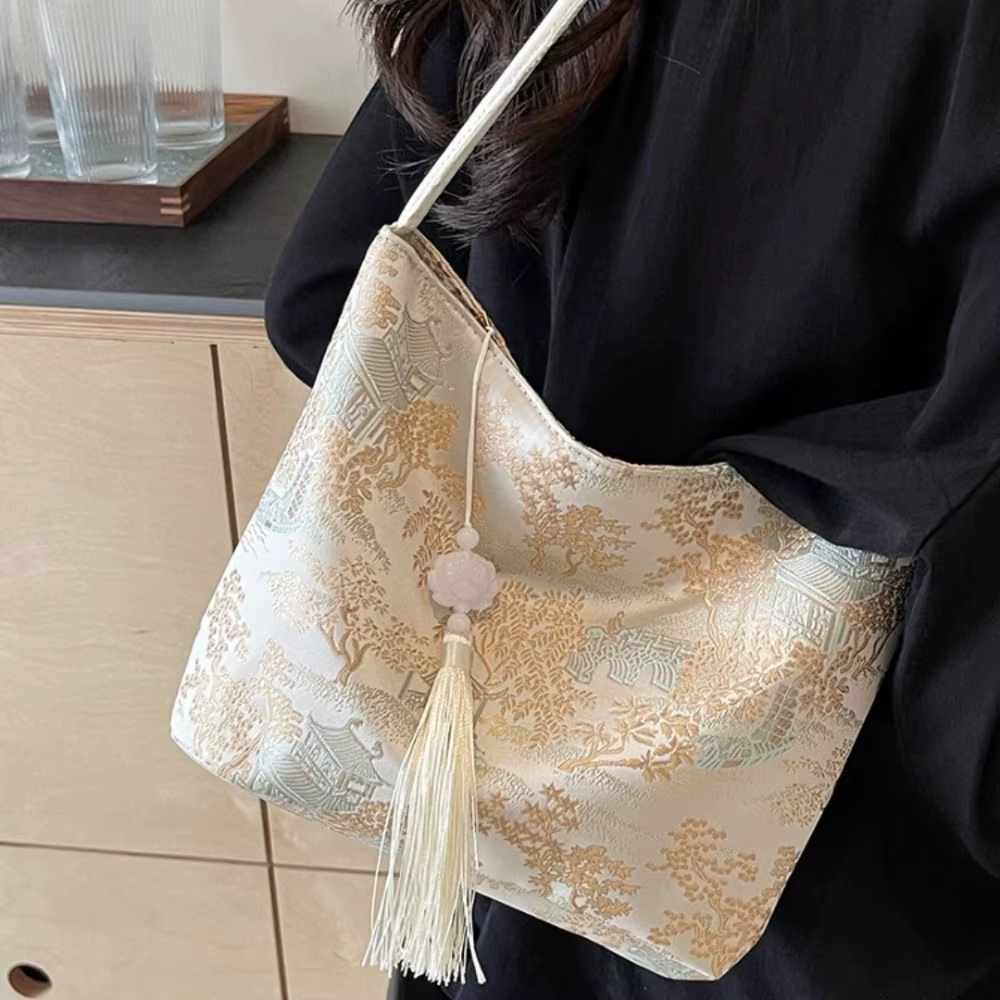 Bolso tote en tono claro