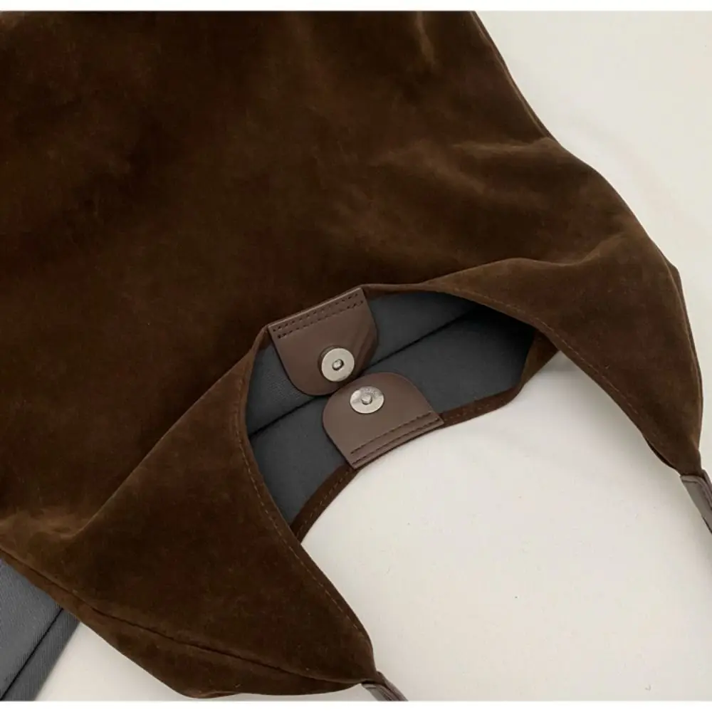 Bolso de hombro de gamuza vintage para mujer, gran capacidad - imagen 4