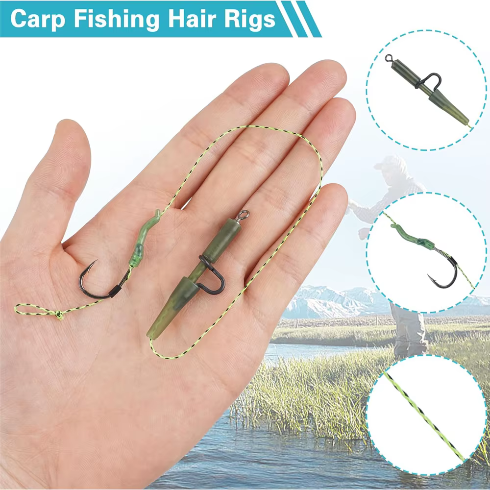 Aparejo de pelo para carpa – Anzuelo preamarrado Boilie - imagen 5