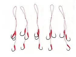 Anzuelos Jigging doble púas – Acero inoxidable agua salada