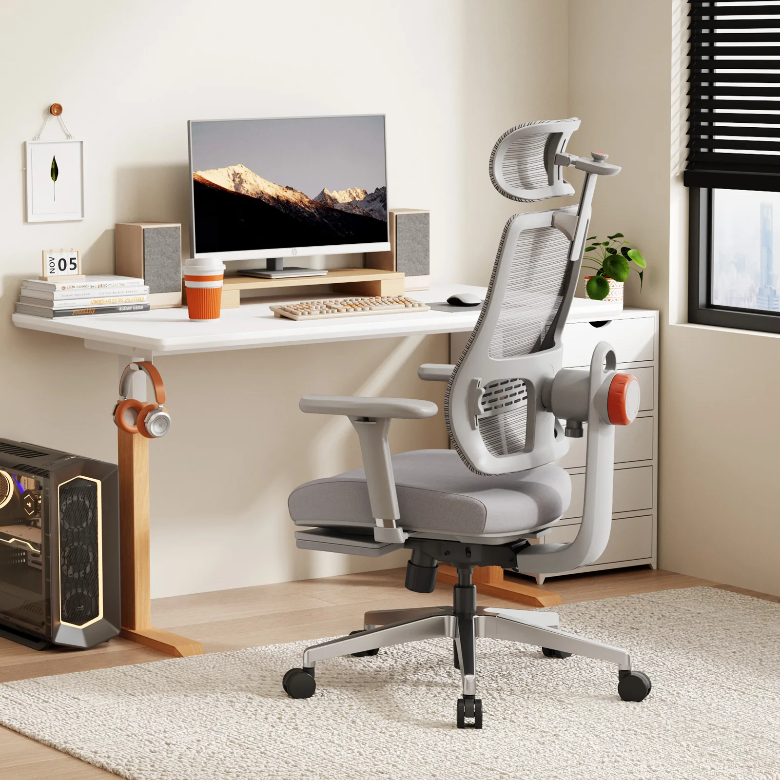 NEWTRAL MagicH-GPRO silla ergonómica con reposapiés y reposacabezas - imagen 3