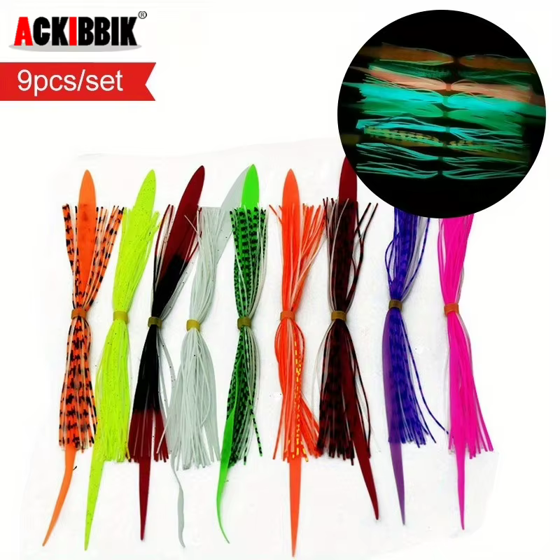 Falda luminosa de silicona para spinnerbait – Lubina - imagen 5