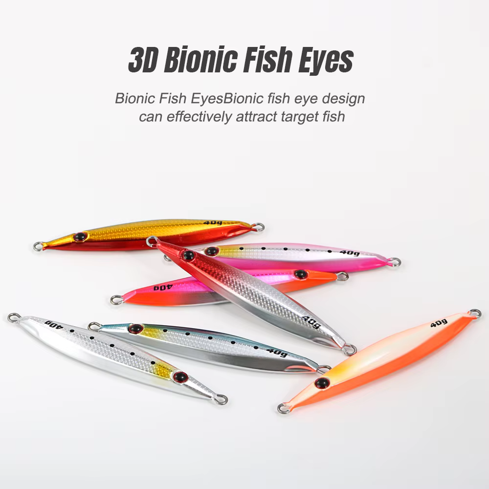 JIGGING PRO Señuelos lentos metal para pesca en agua salada y orilla - imagen 2
