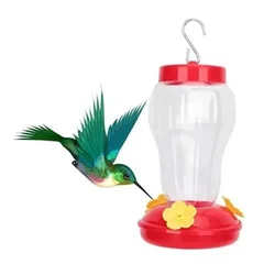 Bebedero colgante transparente para colibríes – fácil de limpiar