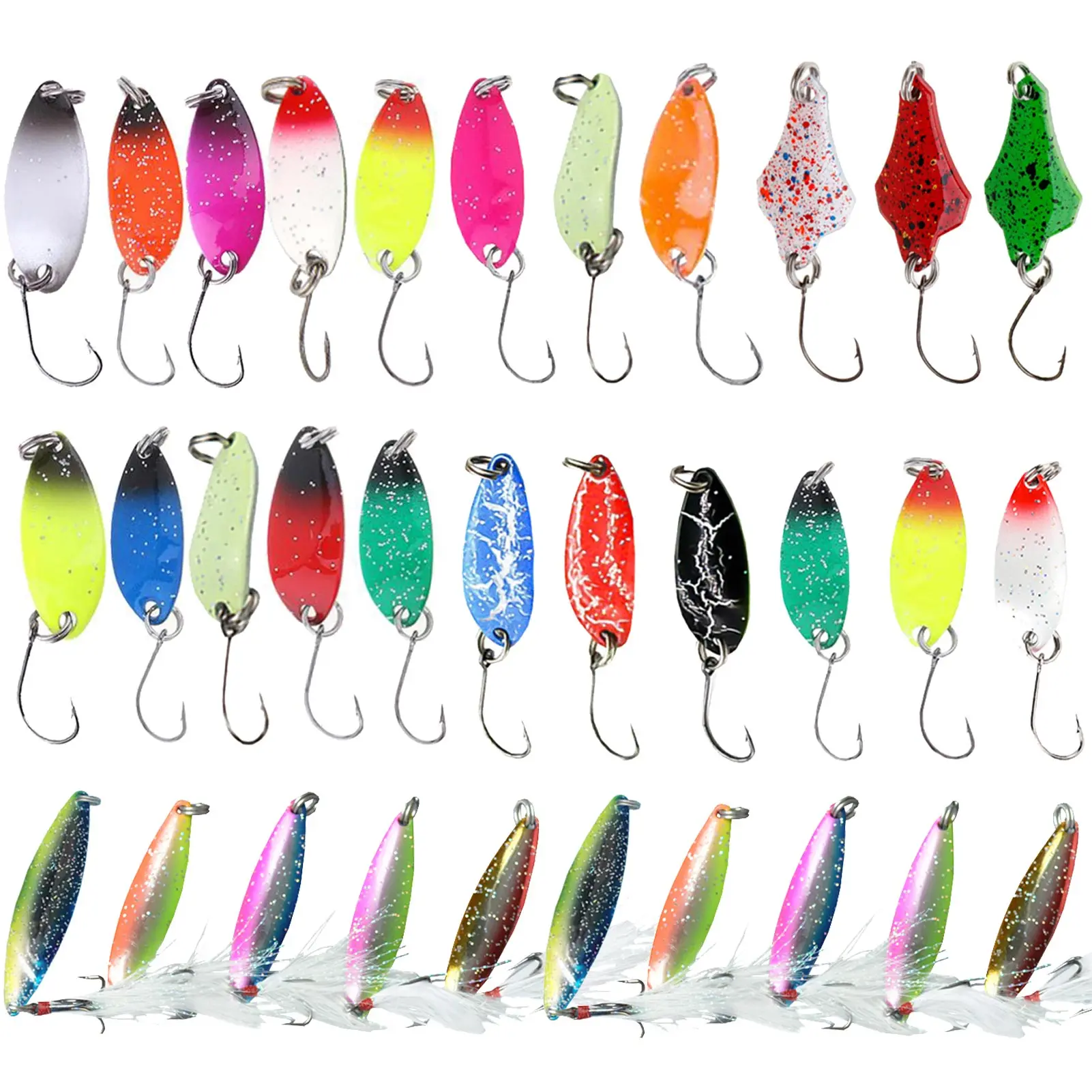 Spinnerbaits metálicos con hojas giratorias