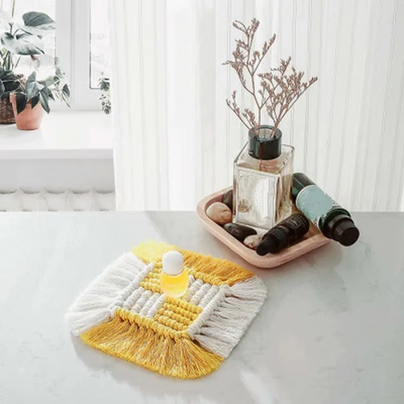 Uso como posavasos y base para taza