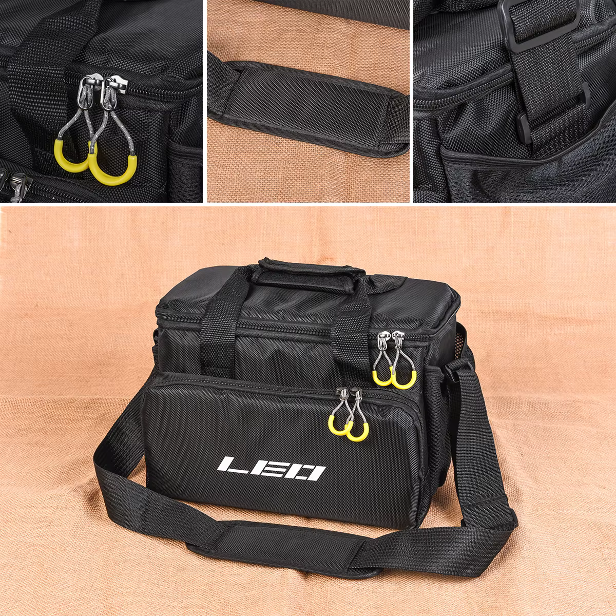 LEO Bolsa Bandolera de Pesca Multifunción para Aparejos y Señuelos - imagen 3