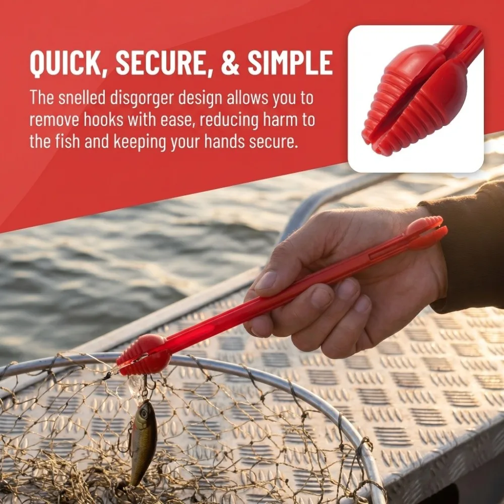Extractor de anzuelos plástico ligero para pesca multicolor - imagen 2