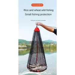 Cesta de pesca pliable – Red y cierre cordón