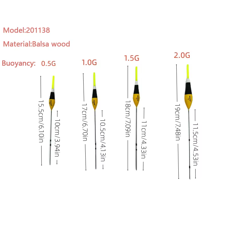Agape flotador de pesca balsa 1,0g alta sensibilidad - imagen 4