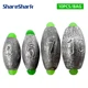 Plomos bala oliva ShareShark de larga distancia para pesca en mar