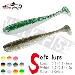 WALK FISH señuelos blandos cola en T para lubina y carpa