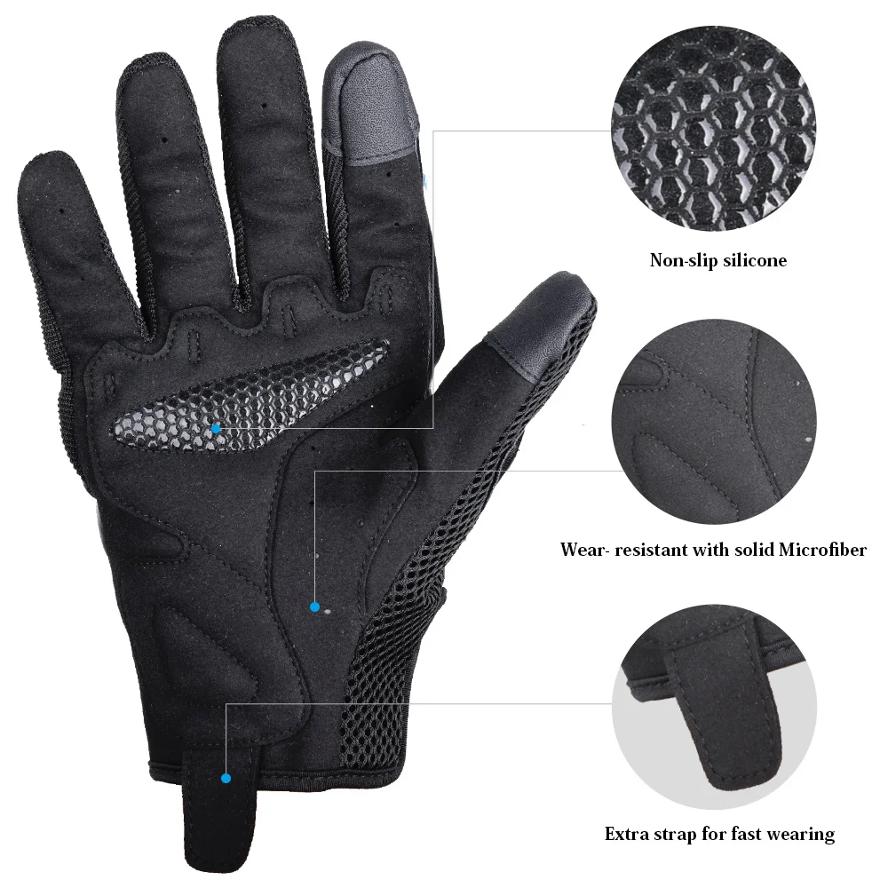 Guantes moto Goture Touchscreen invierno antiviento para motocross - imagen 3