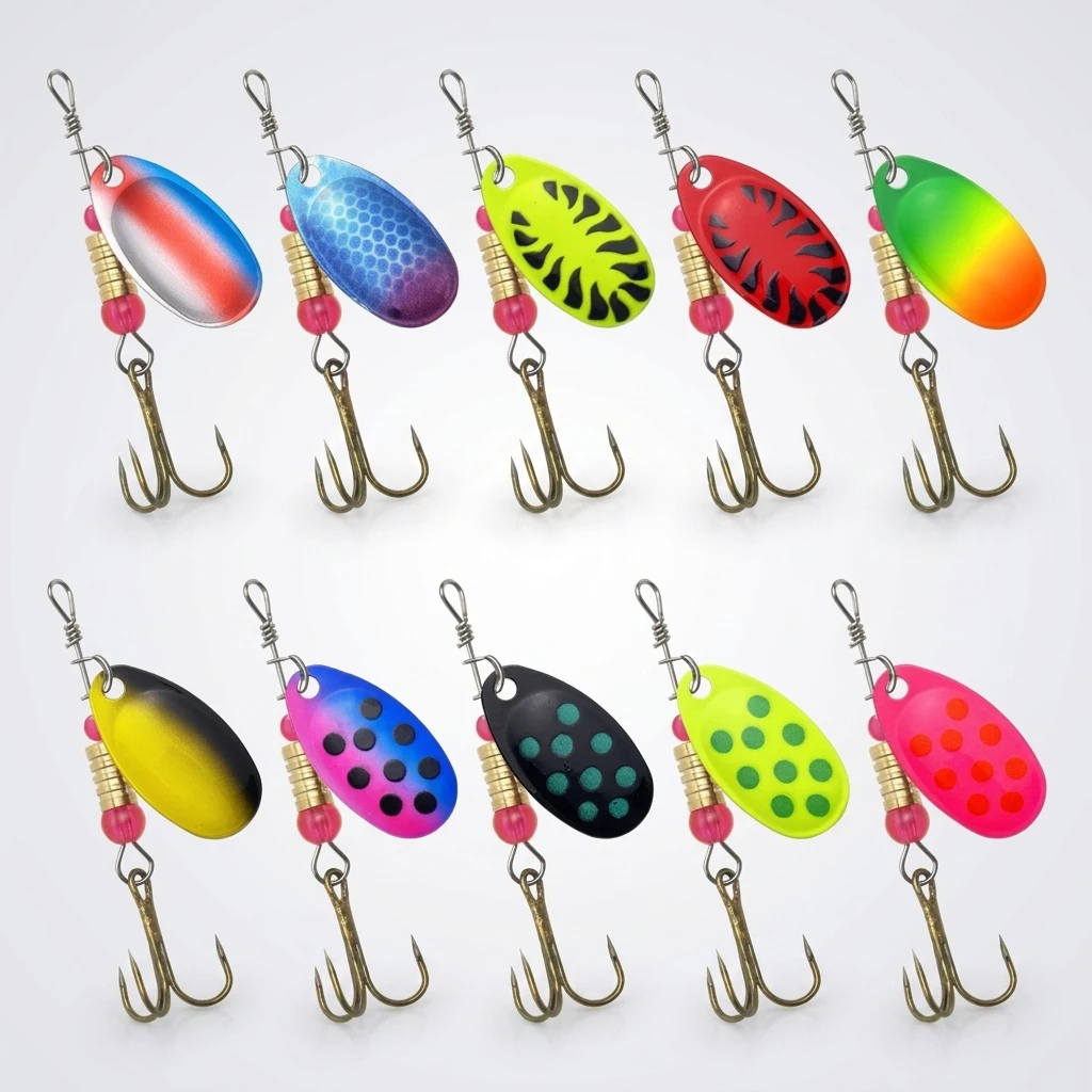 Spinnerbait con colores variados