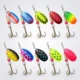 Señuelos giratorios multicolor de metal pintado con anzuelos triples - imagen 4