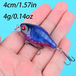 Crankbait de hundimiento 3D Eyes VIB con triples