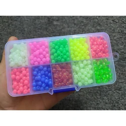 Cuentas de pesca brillantes para aparejo en agua salada y dulce