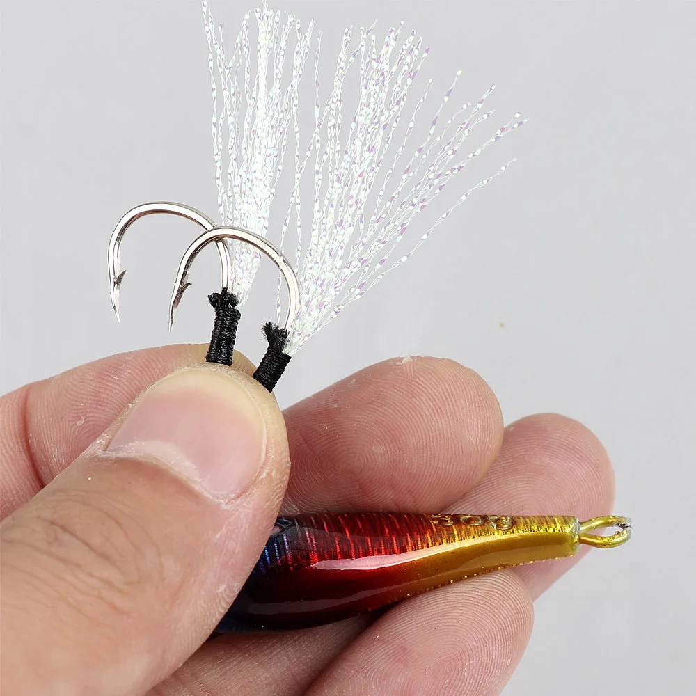 Señuelo de pesca aguas profundas vista lateral