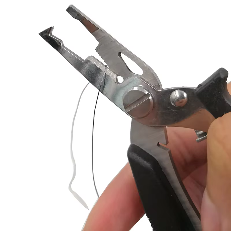 Pinza de pesca portátil para sujetar boca y labio