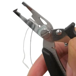 Pinza de pesca portátil para sujetar boca y labio