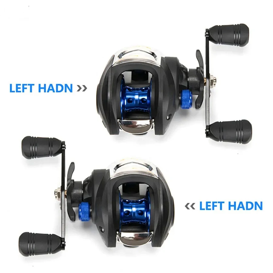 Carrete Baitcasting AK200 – 7,2:1 alta velocidad, 8kg arrastre fundición - imagen 5