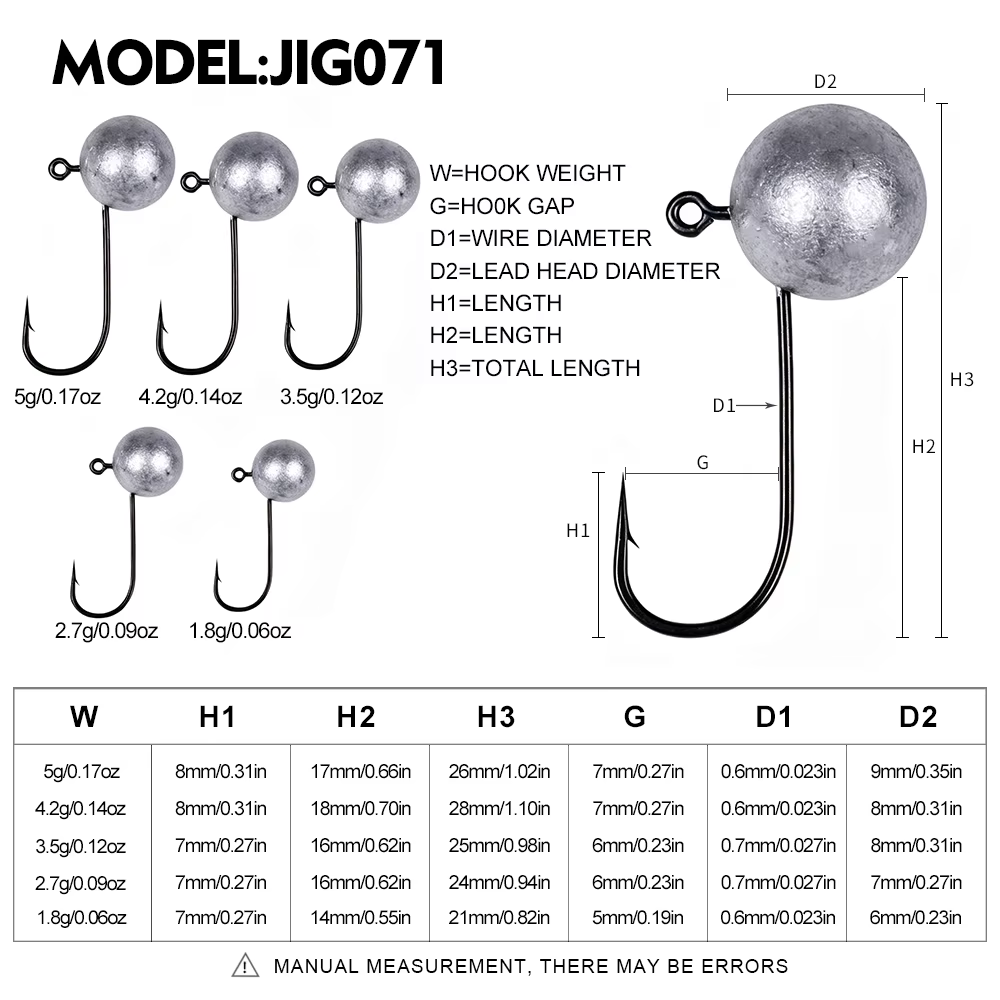 Proberos Jig Head – Anzuelo esférico para vinilo