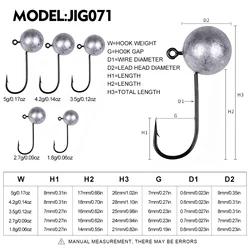 Proberos Jig Head – Anzuelo esférico para vinilo
