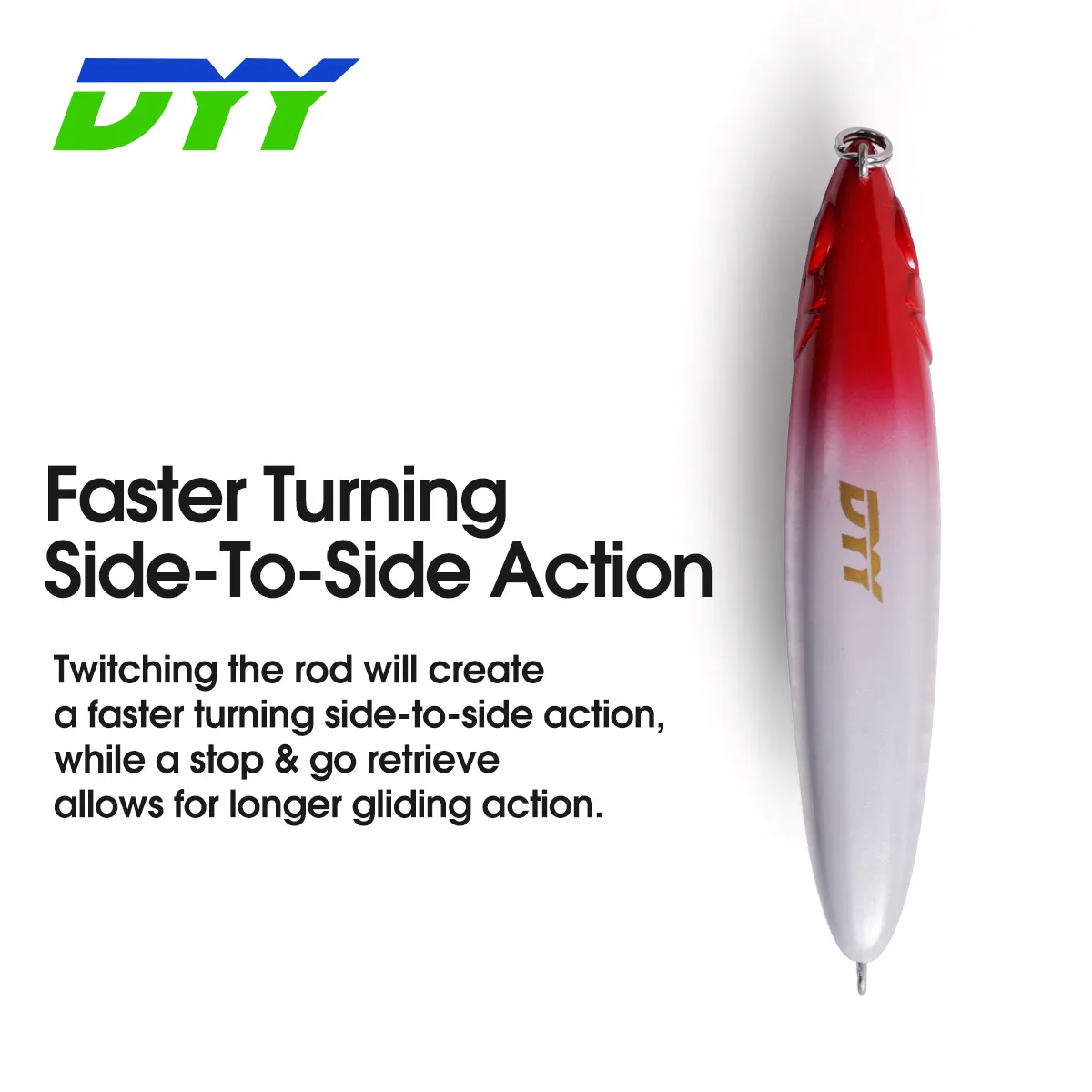 Señuelo Stickbait NOEBY Tordedo Dart Walker – hundimiento lento - imagen 5