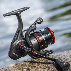 Carrete de spinning metálico con bobina shallow antienredos