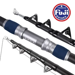 Cana de carbono 4,2 m telescopica para mar de alta resistencia