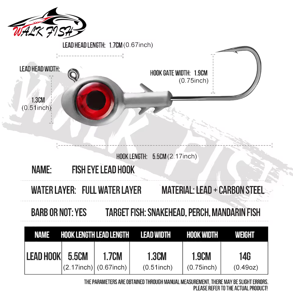 Pack de tres anzuelos WALK FISH