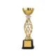 Trofeo dorado hueco flor de loto – recuerdo personalizado