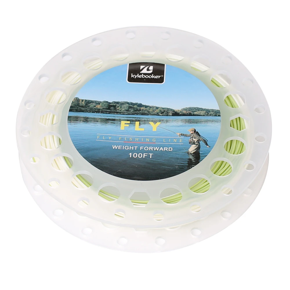 Línea siendo utilizada en un entorno natural de pesca