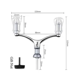 Carrete de pesca aluminio – Mango hueco plegable ligero para spinning