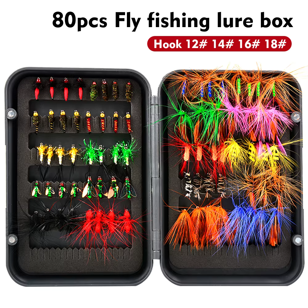 Proberos Kit de moscas para pesca — secas, húmedas y ninfas - imagen 4