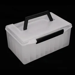 Caja de pesca plegable con asa y compartimentos – Organizador PVC