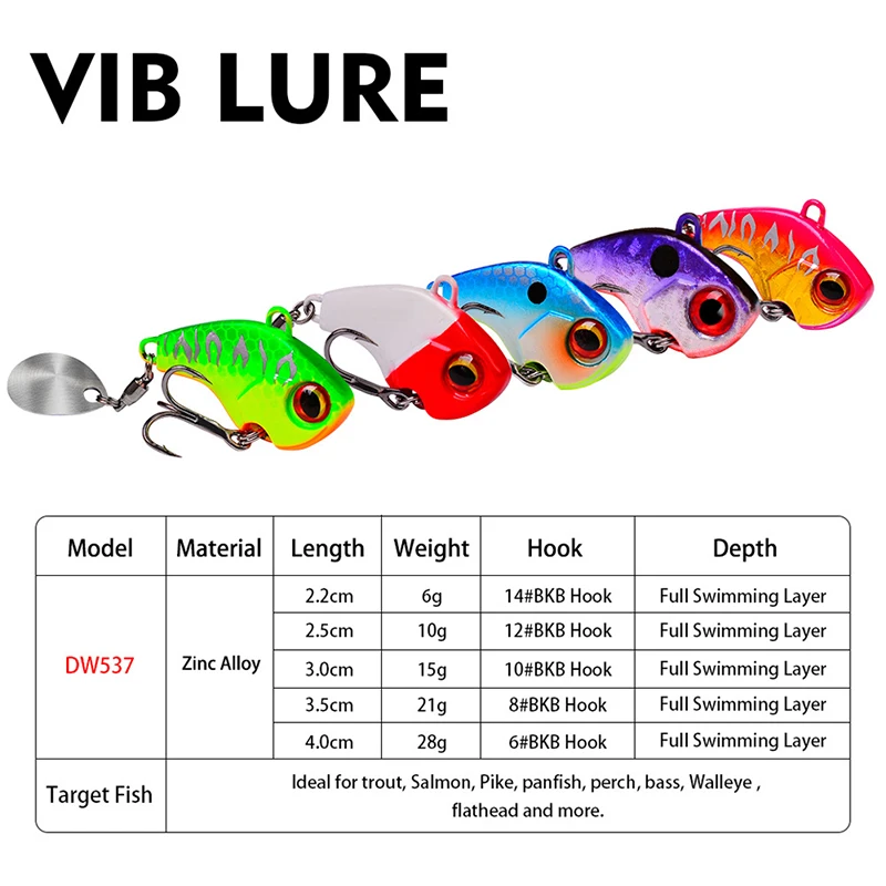 Señuelo VIB para lubina en mar, playa y barco, cebo duro rígido - imagen 3